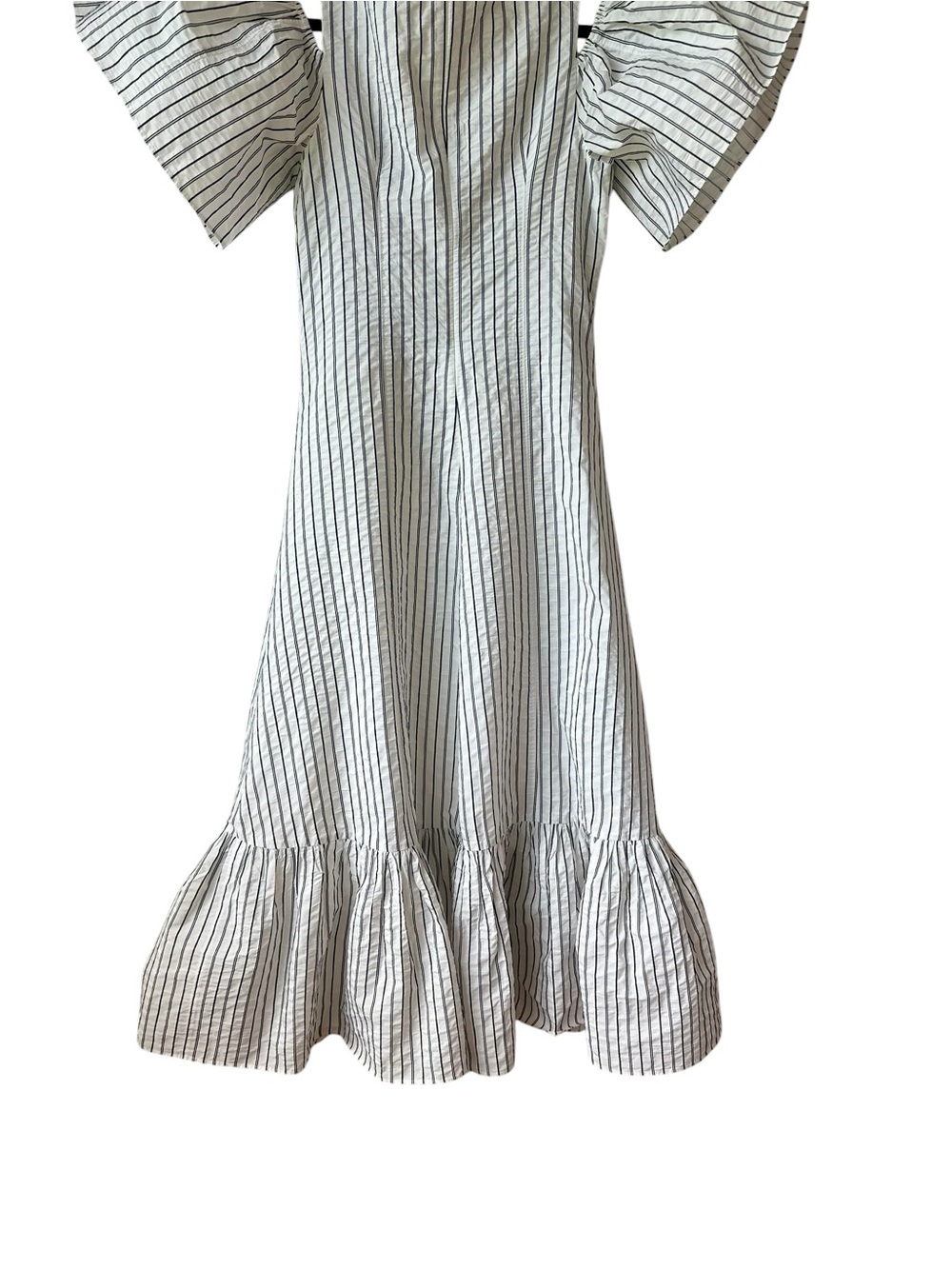 CINQ A SEPT Laurel Cold-Shoulder Knotted Cutout Midi Dress - Picture 7 of 14